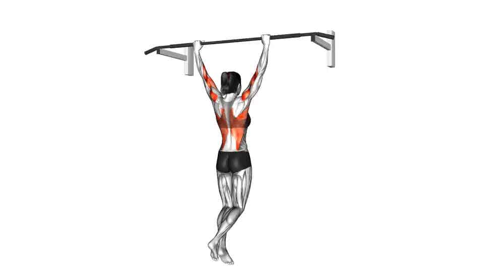 Thumbnail for the video of exercise: Wide Grip Pull Up