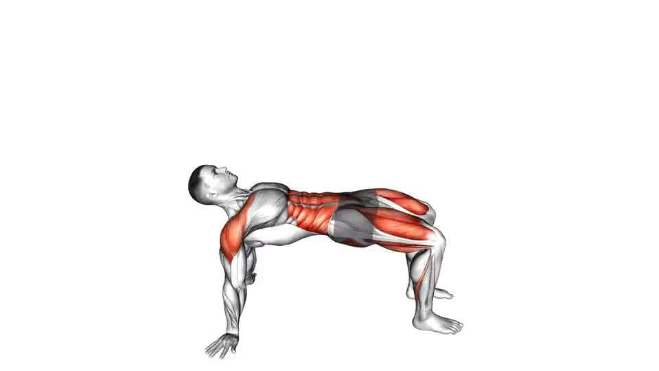 Thumbnail for the video of exercise: Reverse Plank with Leg Lift