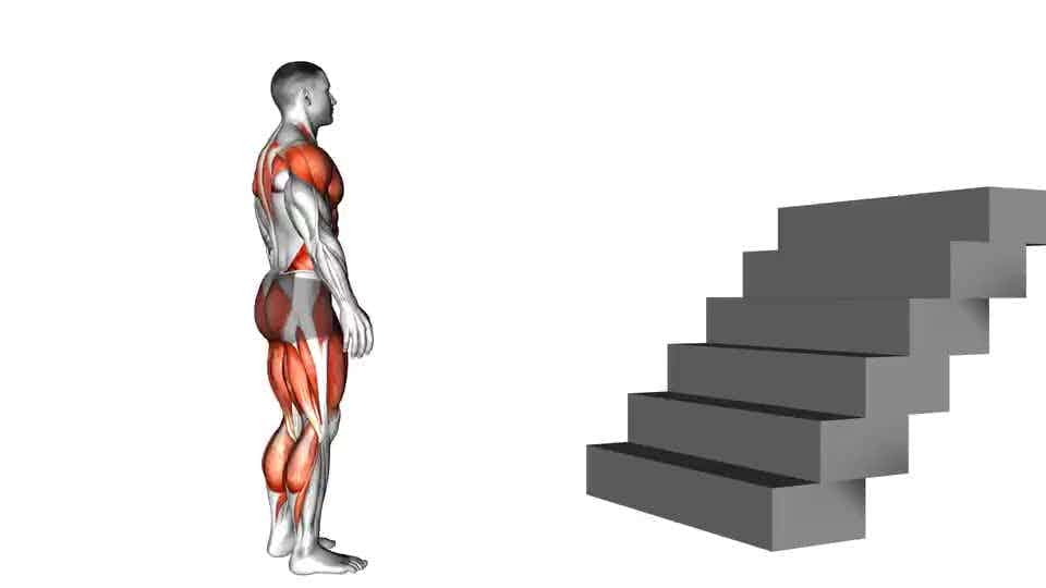 Thumbnail for the video of exercise: Stair Jump