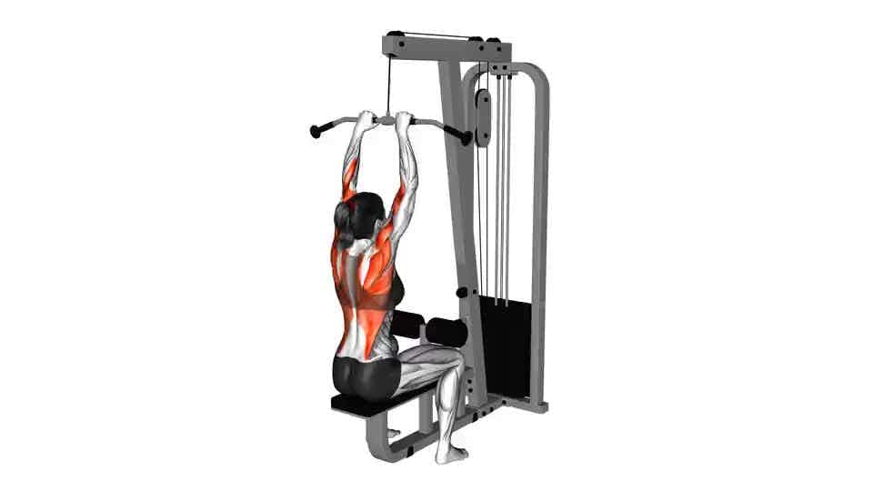 Thumbnail for the video of exercise: Cable Close-Grip Front Lat Pulldown