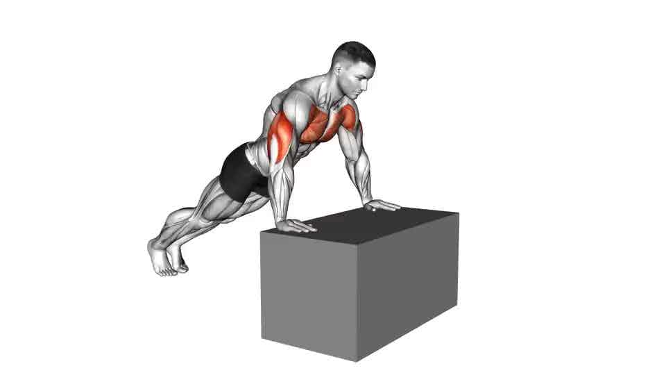 Thumbnail for the video of exercise: Incline Push-Up