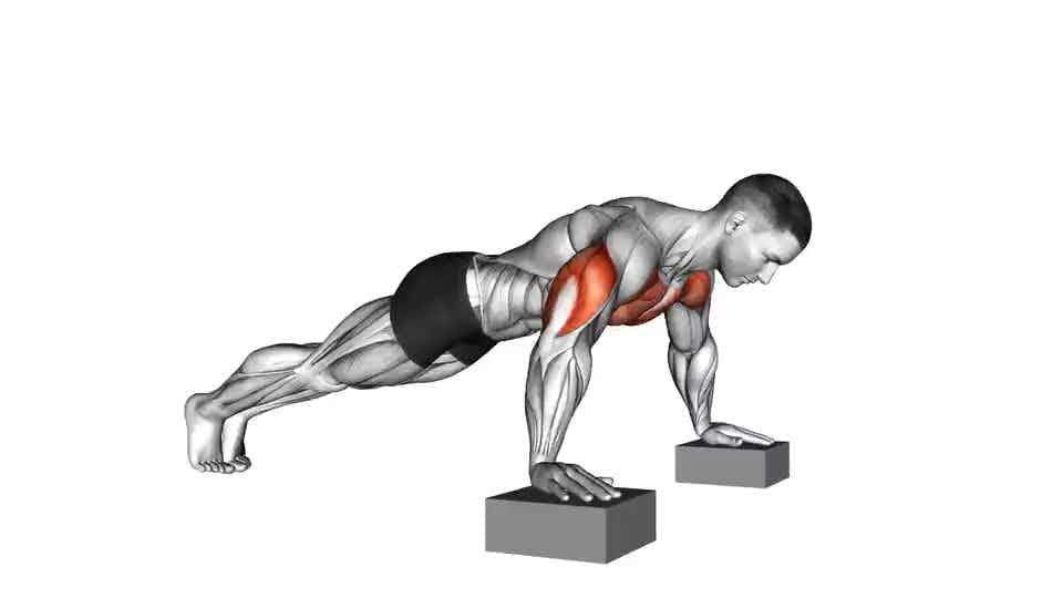 Thumbnail for the video of exercise: Elevanted Push-Up