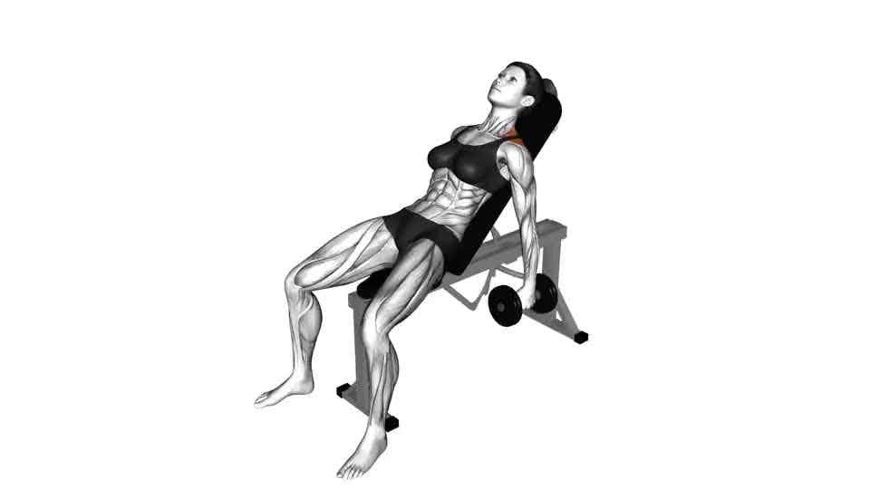 Thumbnail for the video of exercise: Dumbbell Incline Shrug