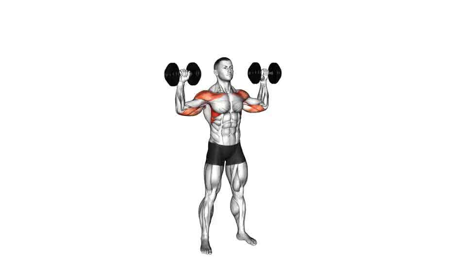 Thumbnail for the video of exercise: Dumbbell Alternate Shoulder Press