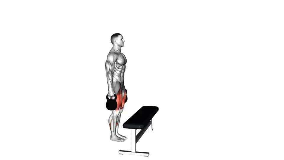 Thumbnail for the video of exercise: Kettlebell Step-Up