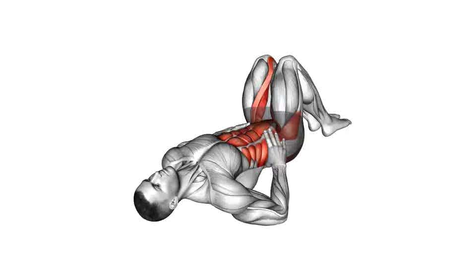 Thumbnail for the video of exercise: Lying Side to Side Knee