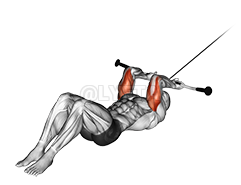 Thumbnail for the video of exercise: Cable Rapaletseng Triceps Katoloso