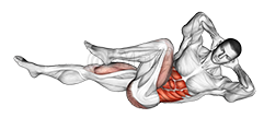 Thumbnail for the video of exercise: Elbow-To-Knee