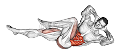 Thumbnail for the video of exercise: Codo a rodilla