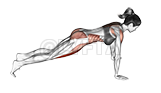 Thumbnail for the video of exercise: Grasshopper Push-up