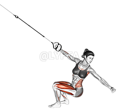 Thumbnail for the video of exercise: Suspension Squat Power Pull