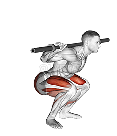 Thumbnail for the video of exercise: Kneeling Jump Squat