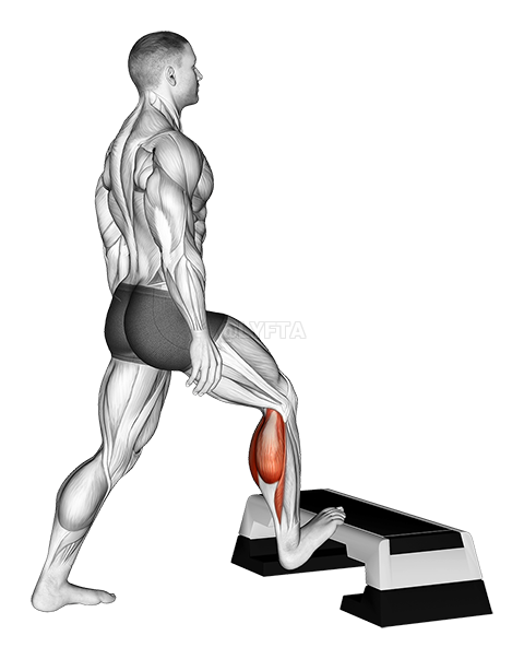 Thumbnail for the video of exercise: Standing Toe Up Achilles Stretch