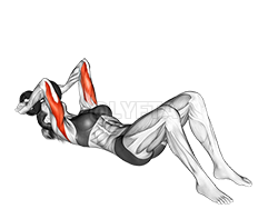 Thumbnail for the video of exercise: Dumbbell Lying Triceps Extension on Floor