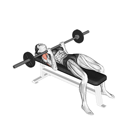 Thumbnail for the video of exercise: Barbell JM Bench Press