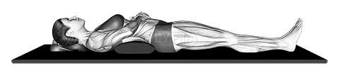 Thumbnail for the video of exercise: Static Position Lying Back with Pad