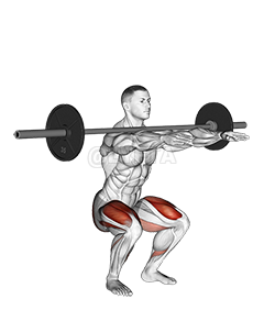 Thumbnail for the video of exercise: Frankenstein squat