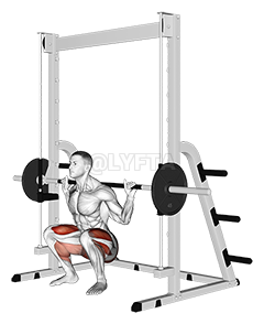 Thumbnail for the video of exercise: Smith Full Squat