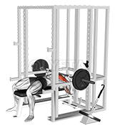 Thumbnail for the video of exercise: Barbell Weighted Bench Press