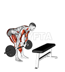 Thumbnail for the video of exercise: Barbell Complex - Stiff Leg Deadlift - Clean - Step