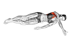 Thumbnail for the video of exercise: Lying Shoulder Sweep