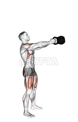 Thumbnail for the video of exercise: Kettlebell Full Swing