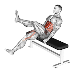 Thumbnail for the video of exercise: Seated Flutter Kick