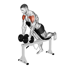 Thumbnail for the video of exercise: Dumbbell Incline Two Front Raise with Chest Support