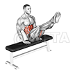 Thumbnail for the video of exercise: Bench Reverse Crunch Circle