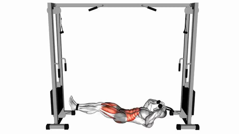 Thumbnail for the video of exercise: Cable Tuck Reverse Crunch