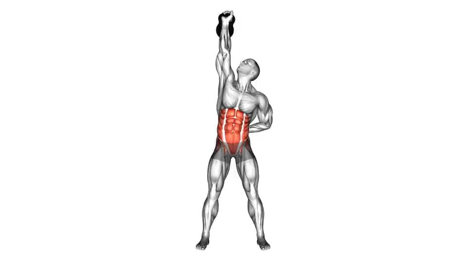 Thumbnail for the video of exercise: Kettlebell Advanced Windmill