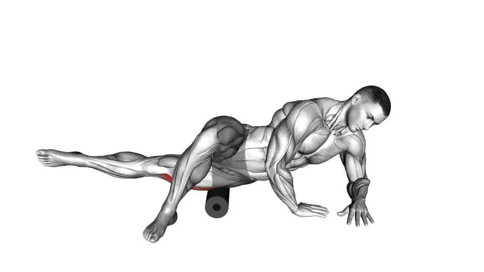 Thumbnail for the video of exercise: Roll Hip Lat Stretch