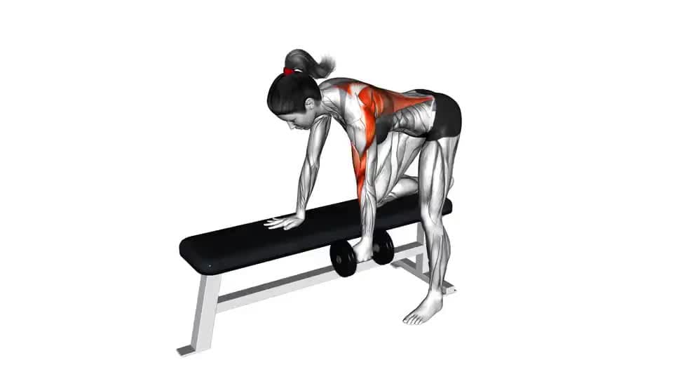 Thumbnail for the video of exercise: Dumbbell One Arm Bent over Row