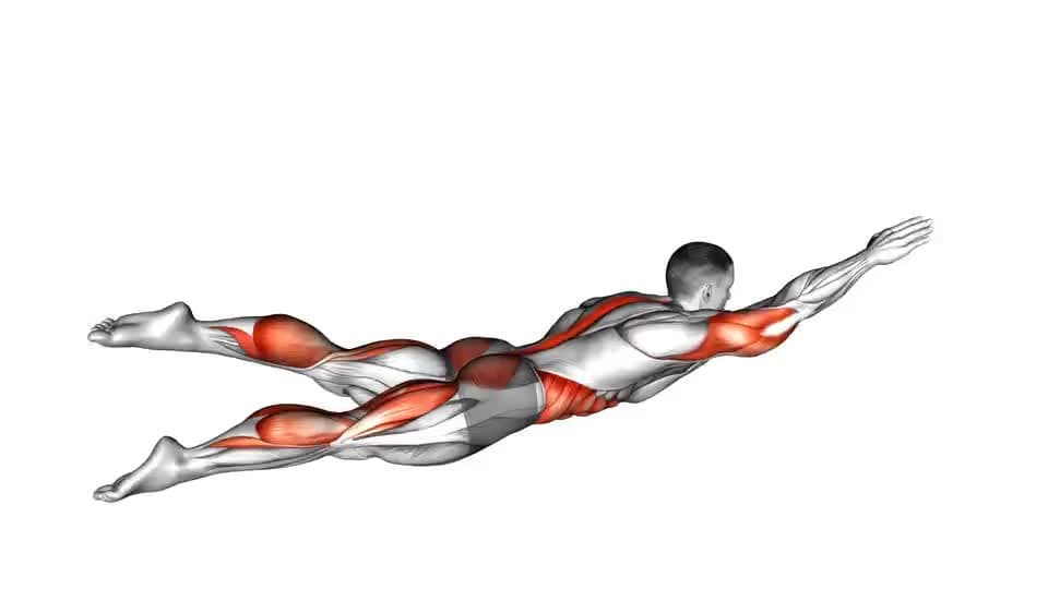 Thumbnail for the video of exercise: Swimmer Kicks