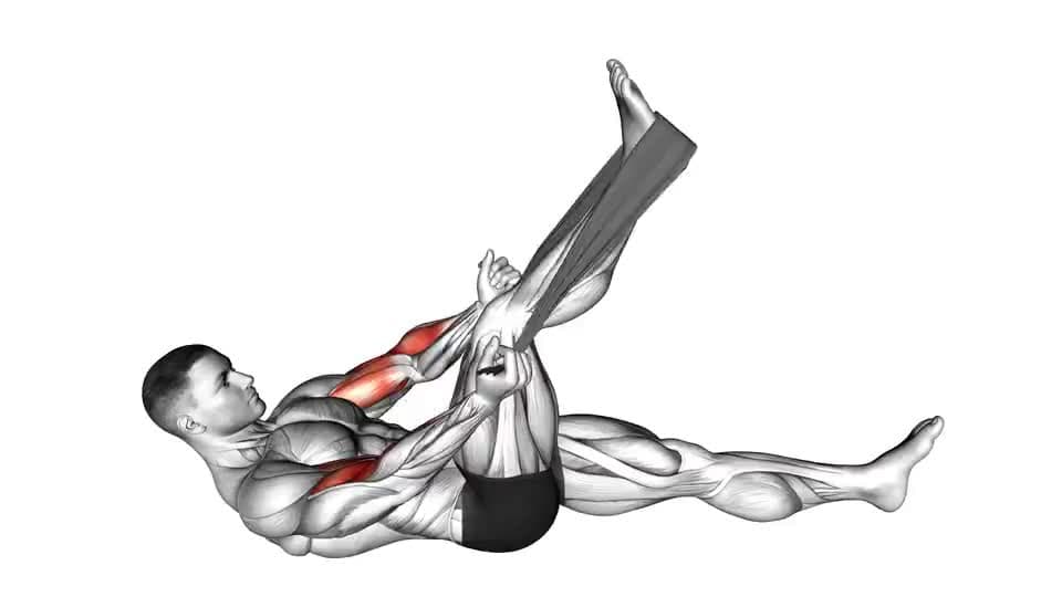 Thumbnail for the video of exercise: Lying Biceps Curl with Towel