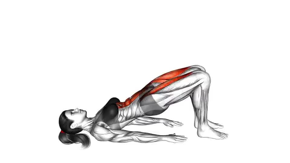 Thumbnail for the video of exercise: Glute Bridge March