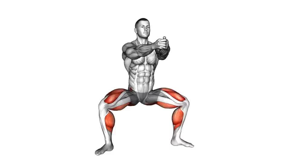 Thumbnail for the video of exercise: Squat Tip Toe