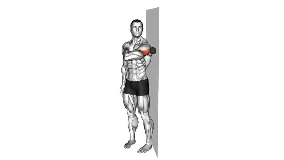 Thumbnail for the video of exercise: Roll Ball Deltoid Posterior