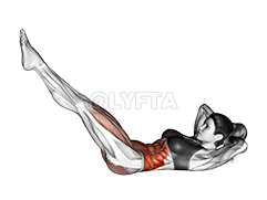 Bycicle Twisting Crunch demonstration