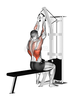 Cable Lateral Pulldown demonstration