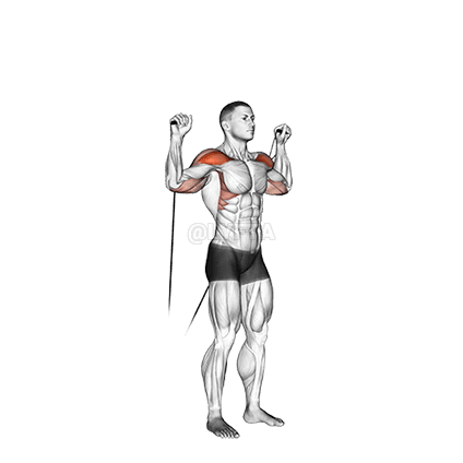 Cable Shoulder Press demonstration