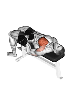 Dumbbell Lying One Arm Press demonstration
