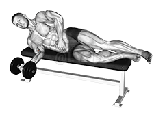 Dumbbell Lying Pronation demonstration