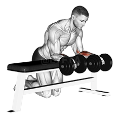 Image of Over Bench Revers Wrist Curl