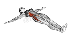 Lying Crossover Stretch demonstration