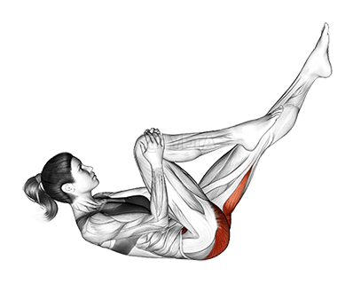 Lying Hip Flexor Stretch demonstration