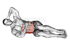 地板斜仰卧起坐 demonstration