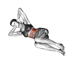 侧卷腹 demonstration