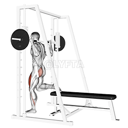 Smith Single Leg Split Squat demonstration