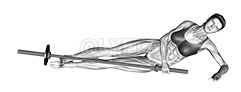 Thumbnail for the video of exercise: Weighted Lying Hip Abduction